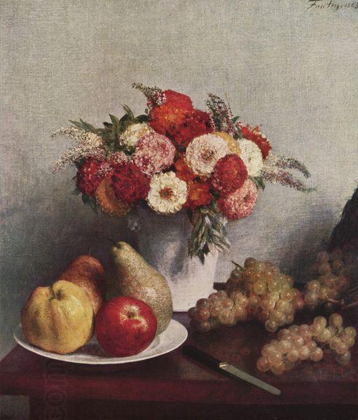 Henri Fantin-Latour Still Life with Flowers China oil painting art